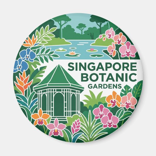 Aimant Jardins botaniques de Singapour Singapour (Devant)