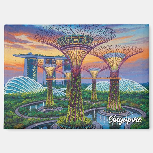 Aimant Jardins de la baie de Singapour (Recto)