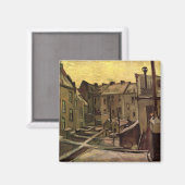 Aimant Jardins de vieilles maisons par Vincent van Gogh (Recto/Verso)