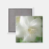Aimant Jasmine brillante blanche (Recto/Verso)