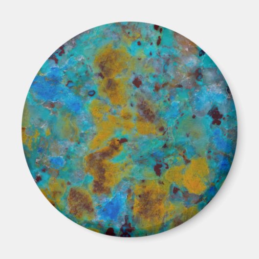 Aimant Jasper Chrysocolla Bleu Tacheté (Devant)