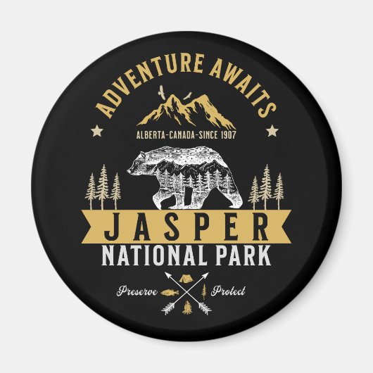 Aimant Jasper National Park Alberta Canada (Devant)