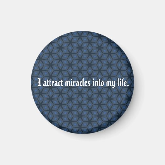 Aimant J'attire les miracles dans ma vie (Devant)