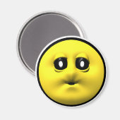 Aimant Jaune brandissant un baiser (Recto/Verso)