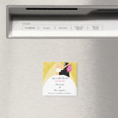 Aimant Jaune Damas Mariée & Salle Enregistrer L'Aimant Da (In Situ (Lave-vaisselle))