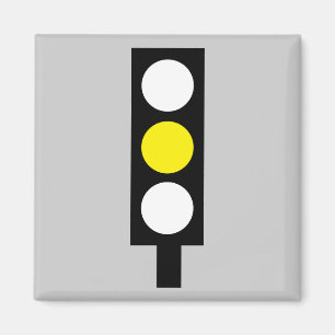 Aimant jaune de feu de signalisation
