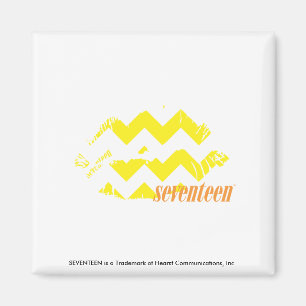 Aimant Jaune de zigzag