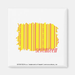 Aimant Jaune mince 2 de rayures