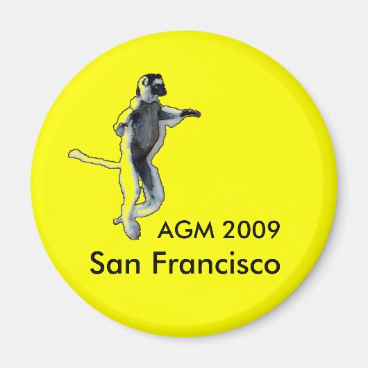 Aimant jaune rond (Devant)