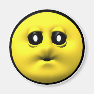 Aimant Jaune soufflant un baiser
