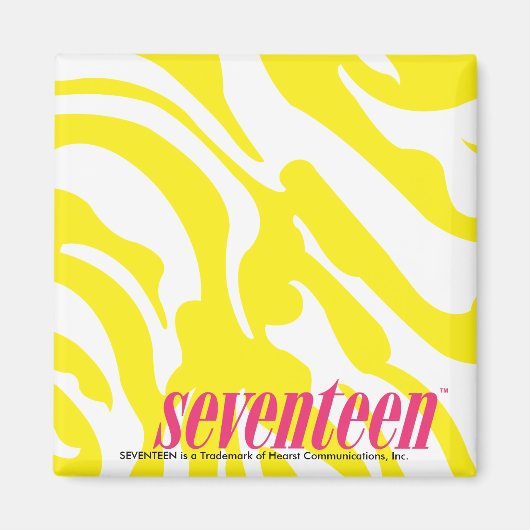 Aimant Jaune zèbre (Devant)