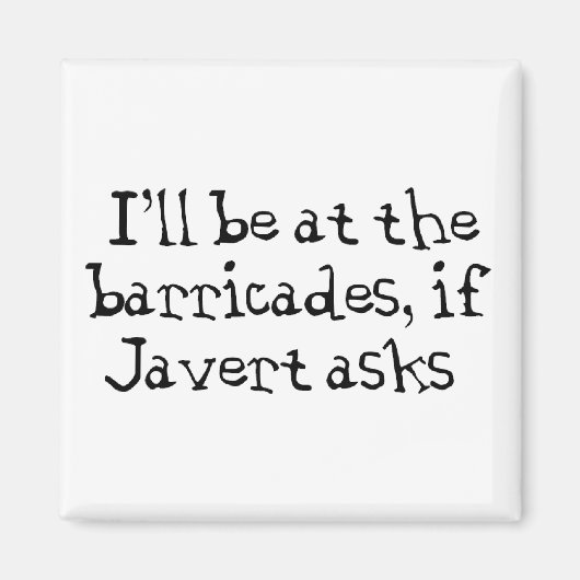 Aimant Javert Les Misérables (Devant)