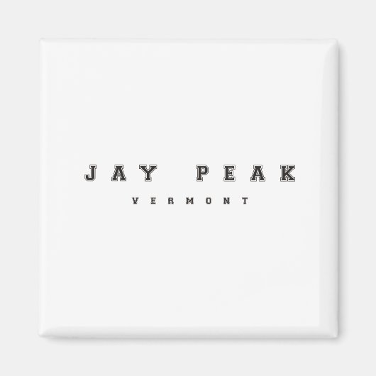 Aimant Jay Peak Vermont (Devant)