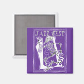 Aimant Jazz Fest Skeleton 2011 (Recto/Verso)