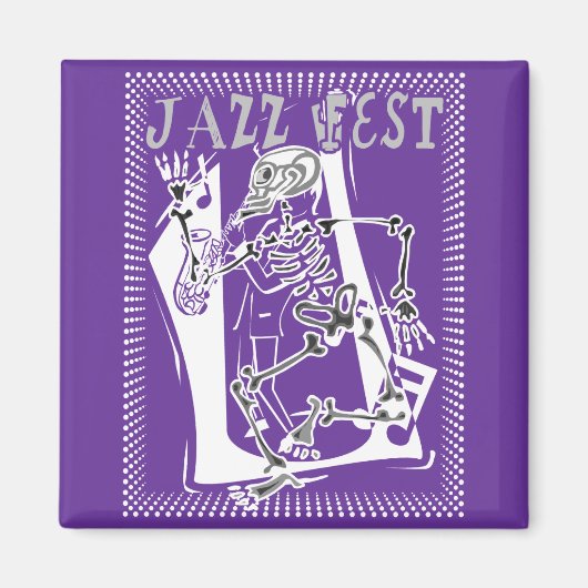 Aimant Jazz Fest Skeleton 2011 (Devant)