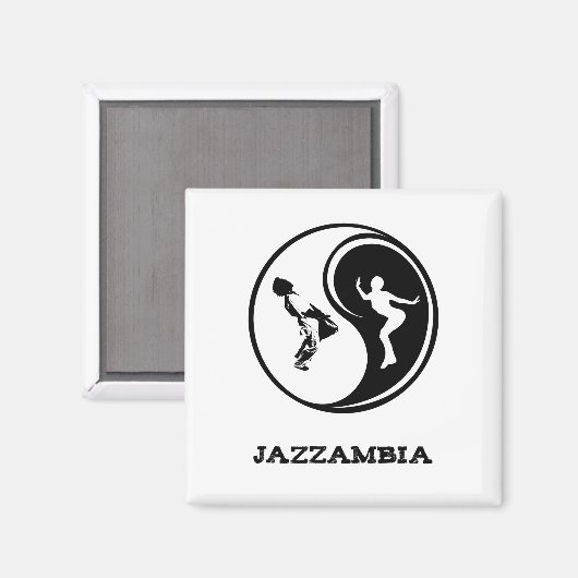 Aimant Jazzambia Yin Yang (Recto/Verso)