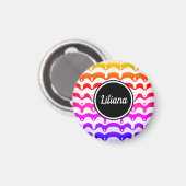 Aimant Jazzy Tropical psychedelic Driving Stripes (Recto/Verso)