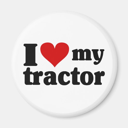 Aimant J'Coeur Mon Tracteur (Devant)