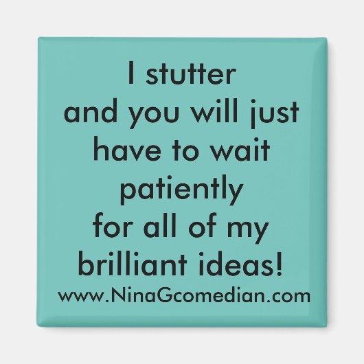 Aimant Je bégaie (Devant)