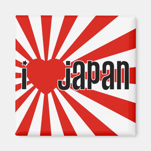 Aimant Je Coeur le Japon ! (Devant)