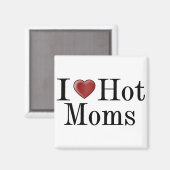 Aimant Je Coeur les mamans chaudes (Recto/Verso)