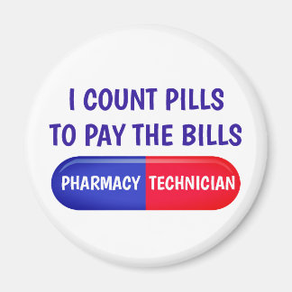 Aimant Je compte les pilules pour payer les factures