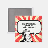 Aimant JE CONNAIS HTML - COMMENT RENCONTRER LES DAMES T-s (Recto/Verso)