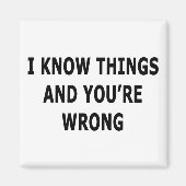 Aimant Je Connais Les Choses (Devant)