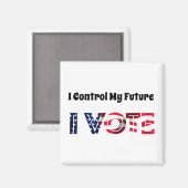 Aimant Je contrôle mon avenir - Je vote (Recto/Verso)
