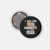 Aimant Je cours pour le lait chocolaté Running (Recto/Verso)