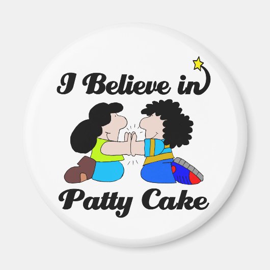 Aimant je crois au jeu de patty cake (Devant)