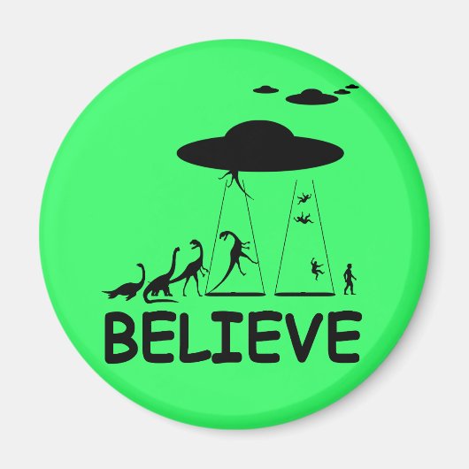 Aimant Je crois aux aliens (Devant)