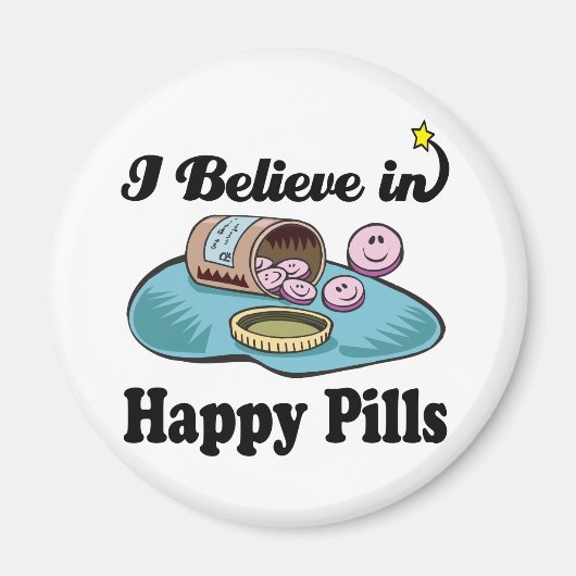Aimant je crois aux pilules heureuses (Devant)