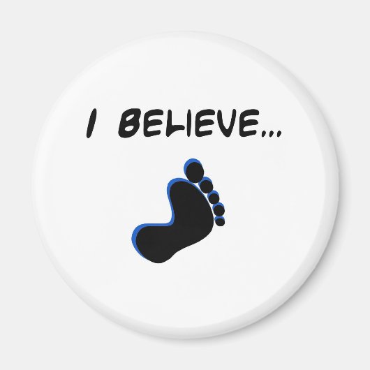 Aimant Je crois en Bigfoot (Devant)