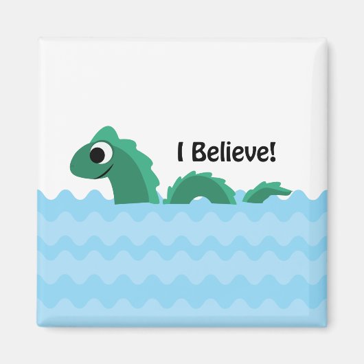 Aimant Je crois que Champ le Monstre du lac Champlain (Devant)