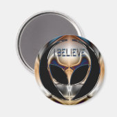 AIMANT JE CROIS QUE CHROME ALIEN HEAD (Recto/Verso)