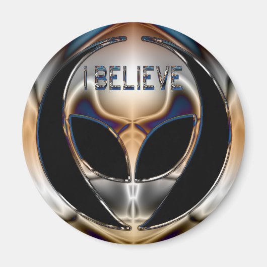 AIMANT JE CROIS QUE CHROME ALIEN HEAD (Devant)