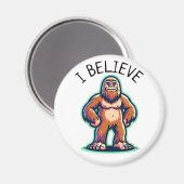 Aimant Je Crois Sasquatch Bigfoot (Recto/Verso)