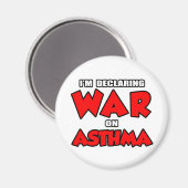 Aimant Je déclare la guerre à l'asthme (Recto/Verso)