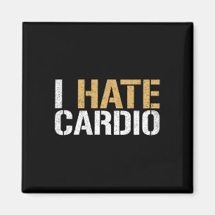 Aimant Je déteste Cardio Funny Fitness Fitness Poids Body
