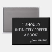 Aimant Je devrais infiniment préférer un livre - Jane Aus (Recto/Verso)