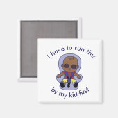 Aimant Je dois gérer ça d'abord par mon enfant (Recto/Verso)