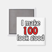 Aimant Je fais 100 beaux (Recto/Verso)