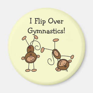 Aimant Je fais des flips en gymnastique