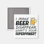 Aimant Je fais disparaître la bière (Recto/Verso)