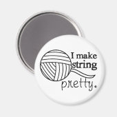 Aimant Je Fais Jolie Chaîne ・ Fils Et Artisanat (Recto/Verso)