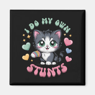 Aimant Je fais mes propres cascades Chat au bras cassé di