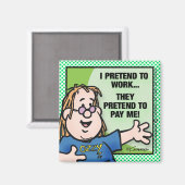 Aimant Je Fais Preuve De Travail (Recto/Verso)