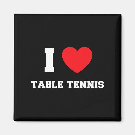 Aimant Je frapperais ce tennis de table (Devant)
