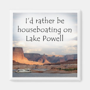 Aimant Je houseboating plutôt sur le lac Powell
